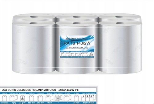 Ręcznik papier.MPP AutoCut 140m 2w a'6szt.