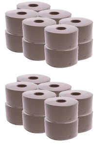 Zestaw Papier toaletowy Jumbo Fi18-19 szary a'12szt. x2