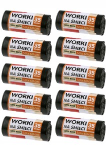 Zestaw Worki na śmieci  35L a'15 TOP /gruba folia x10