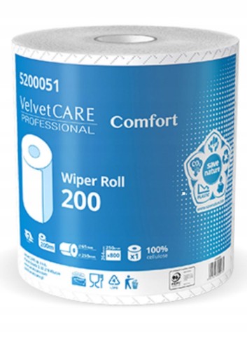 Ręcznik papier.czyściwo Velvet 200 celuloza 200m a'1szt.