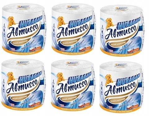 Zestaw Ręcznik papierowy Almusso Huragan 2w a'1szt. x6