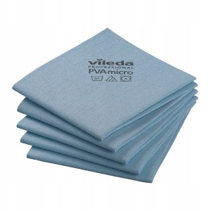 Zestaw Ścierka VILEDA P.PVAmicro 38x35/ niebieska  x5