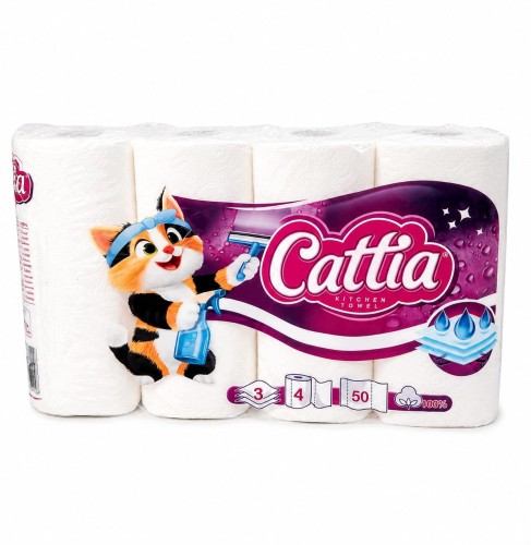 Ręcznik papier.kuchenny Cattia 3w a'4szt.