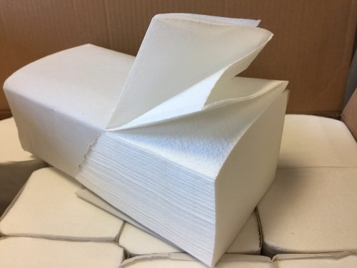 Ręcznik do podajnika ZZ biały celuloza 2 warstwy 3000 sztuk