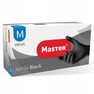 Rękawice nitrylowe Master czarne M