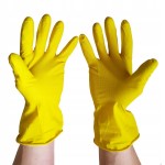 Rękawice gospodarcze flokowane XL