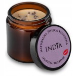 India Cosmetics naturalna świeca konopna Ognista Rozkosz 25h
