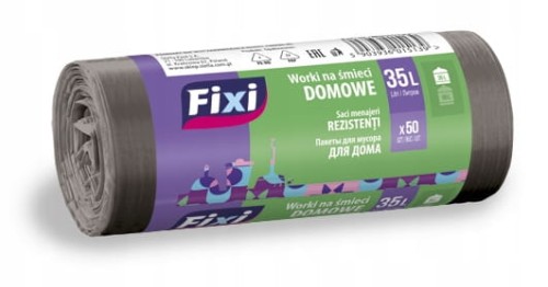 Worki na śmieci  35L a'50 Fixi HDPE