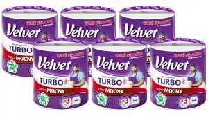 Zestaw Ręcznik papierowy Velvet TURBO 3w a'1szt. x6