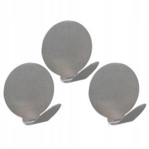 Wieszak samoprzylepny zestaw 3szt. /stal nierdzewna /okrągłe 