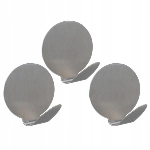 Wieszak samoprzylepny zestaw 3szt. /stal nierdzewna /okrągłe /2400