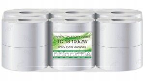 Zestaw Papier toaletowy Jumbo Fi18 celuloza a'12szt 2W/100m x3
