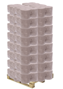 Zestaw papier toaletowy Jumbo Fi19 szary 384 rolki x 90m